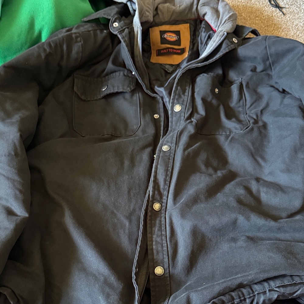 Dickies Vintage Barn Work Coat Quilted Hooded